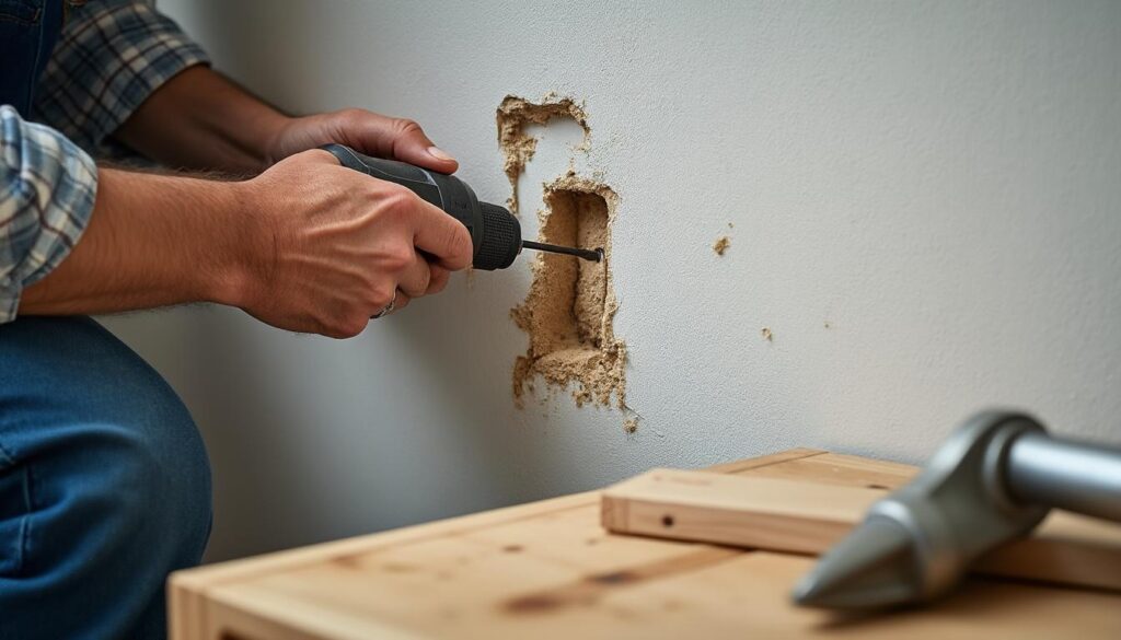 Éviter les fissures dans la maison lors de la pose des chevilles au mur