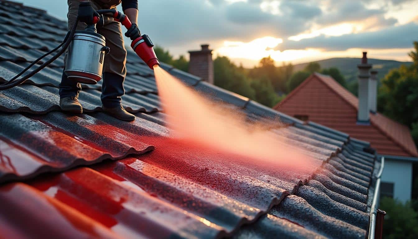 Illustration: Comprendre le fonctionnement de l’hydrofuge coloré pour la protection de votre toiture