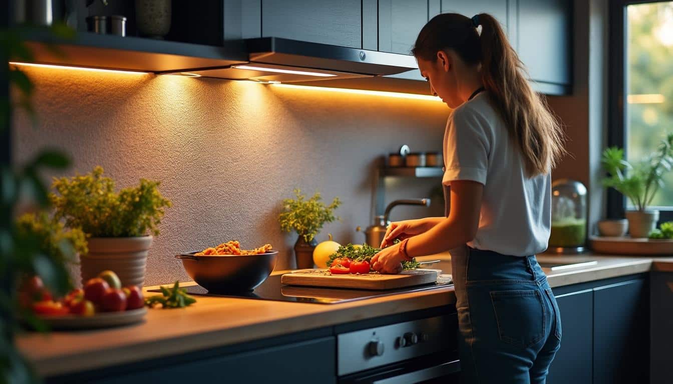 Illustration: Comprendre l’intérêt d’un luminaire mural pour éclairer la cuisine