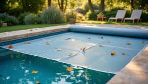 Filet de piscine hors sol : protection facile et hivernage efficace
