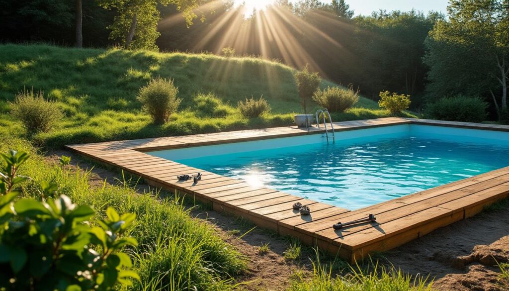 Piscine hors sol sur un terrain en pente : guide pratique et conseils