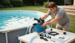 Montage d’une pompe de piscine Intex étape par étape